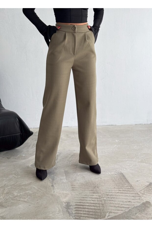 Women's Wide-Leg Baggy High Waist Maxi Pants