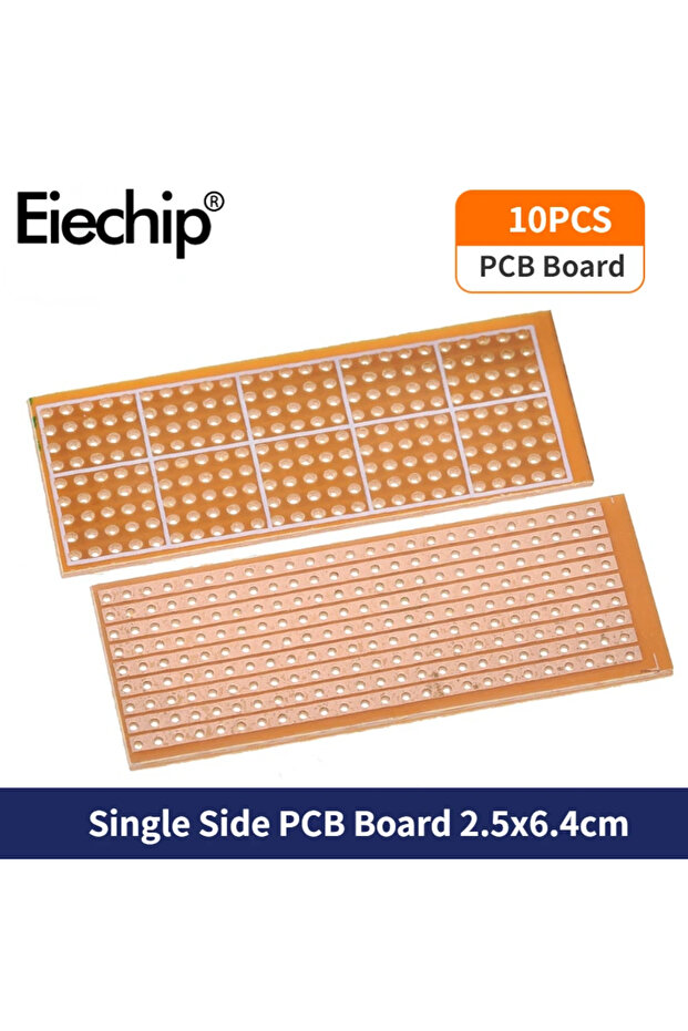 Total 10PCS 10pcs 2.5x6.4cm protoboard DIY Universal Experiment Matrix Single Side PCB Board Single