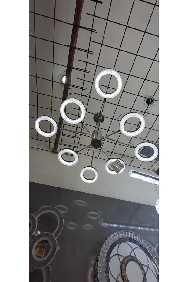 8'Lİ LOŞ IŞIK 3RENK LED AVİZE - 2