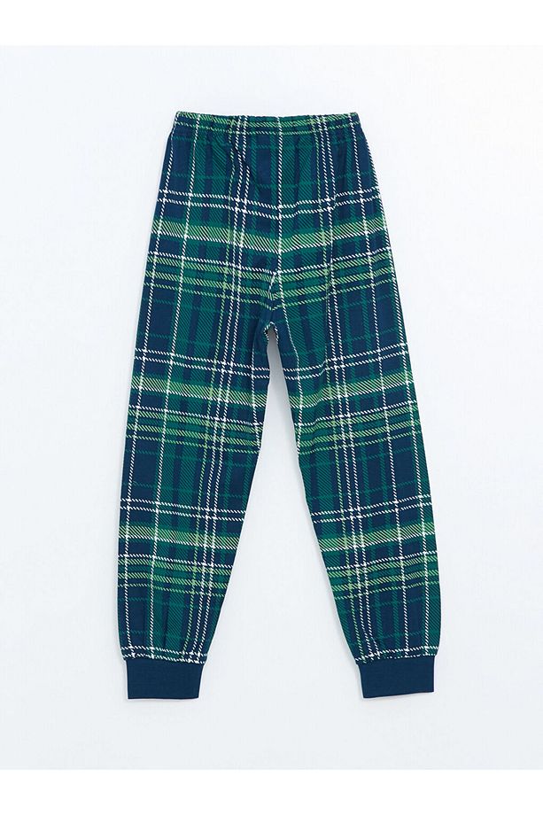 LCW Bisiklet Yaka Erkek Çocuk Pijama Takımı - 7