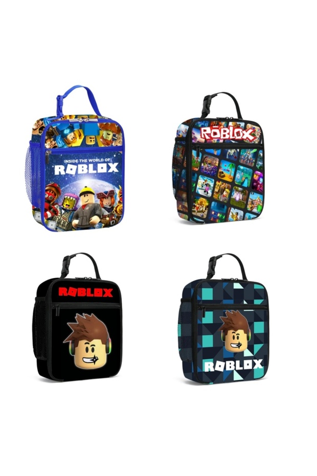 The New ROBLOX Game Peripheral Two-dimensional Lunch Bag Primary and Secondary School Children An... - 2