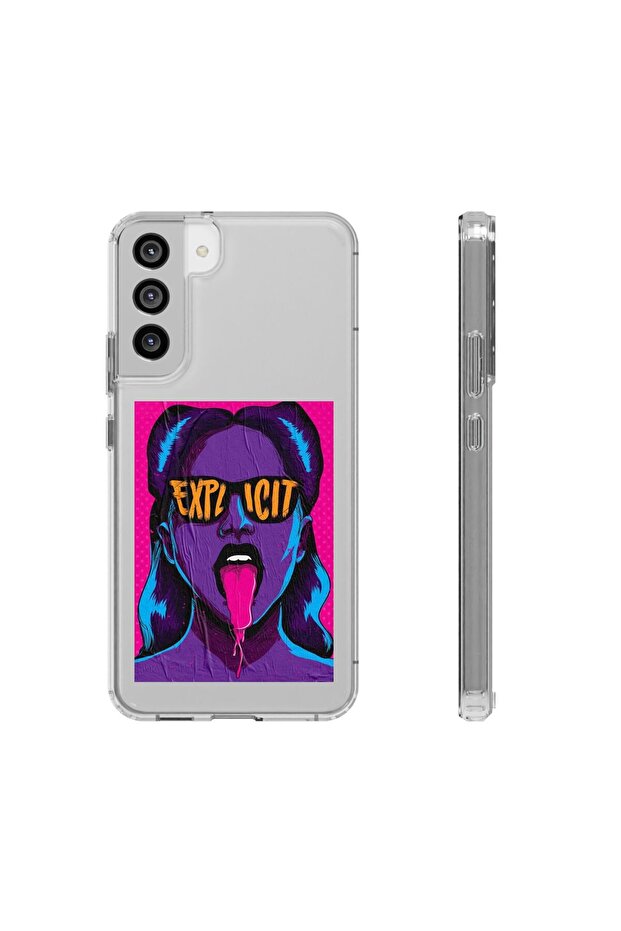 حافظة هاتف متينة بنمط حافظة هاتف شفافة لهاتف سامسونج S24 - 1