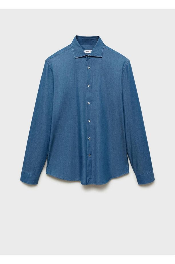 %100 Pamuklu Chambray Gömlek - 3