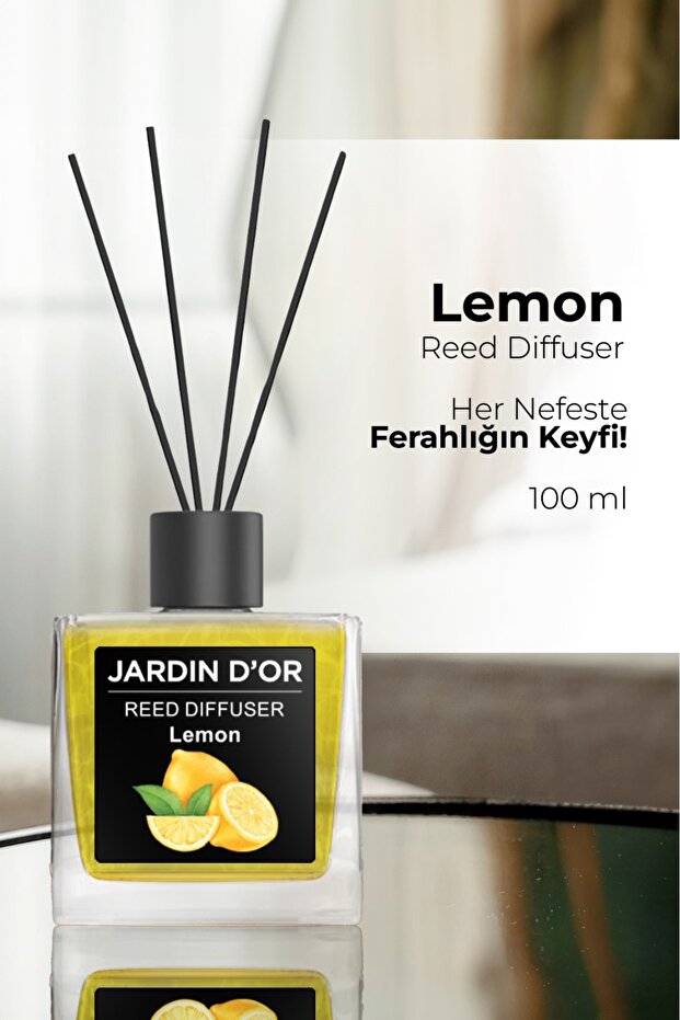 Lemon Reed Diffuser Limon Çubuklu Oda Kokusu 100 ml 8681529301469 - 3
