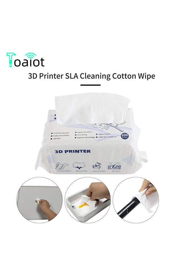 1 bag cleaning wipes Light Curing Cleaning Cotton Wipe Cleaning Tool 100%Cotton Super Absorbent Lint