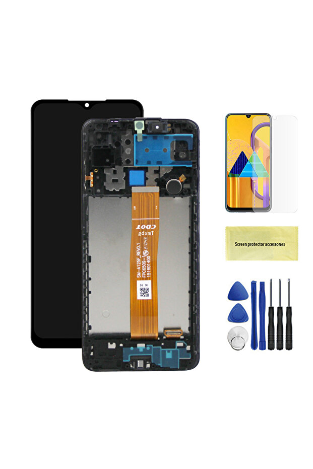 Black With Frame High Quality For A12 A125F A125F/DS Display LCD Touch Screen With Frame Digitizer