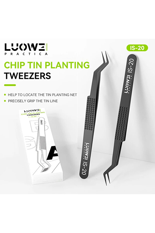 IS-20 LUOWEI IS-20 Multifunctional High-precision Flying Wire Tweezers Are For Weld BGA Chips, Steel