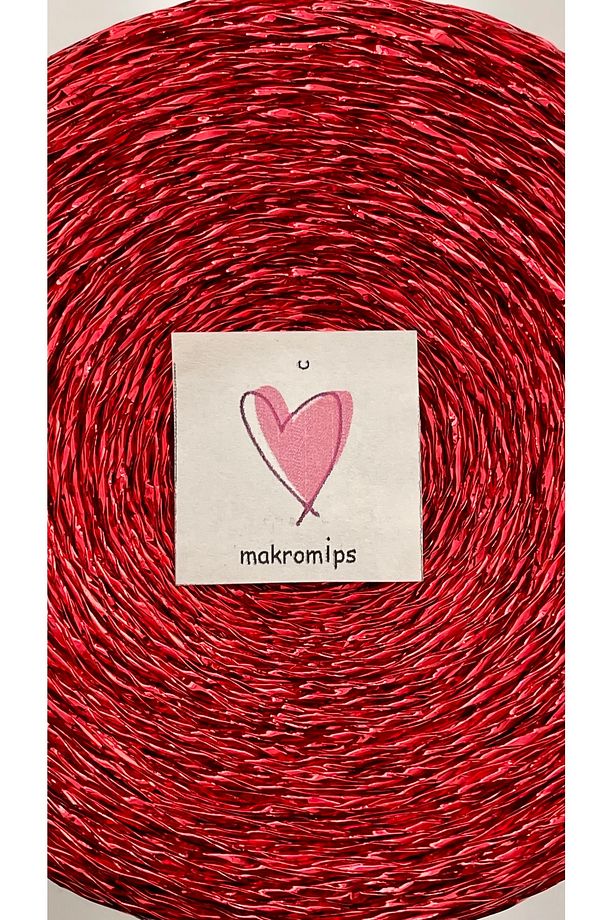 PREMIUM TWİSTED METALİK KAĞIT İP ( 250 gr/420m) POLYESTER PARLAK ÇANTA İPİ ÖRGÜ SÜSLEME PAKET İP - 4