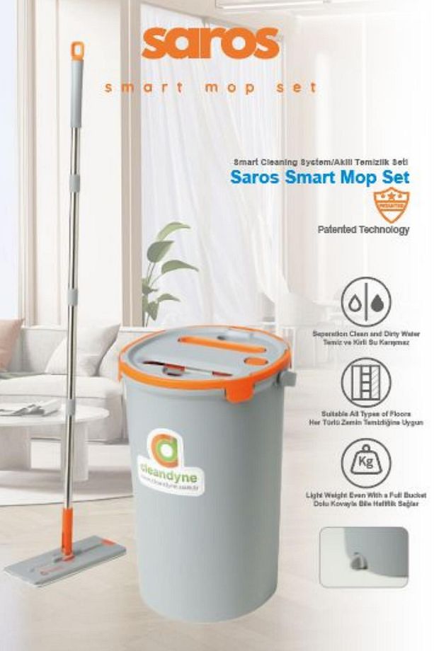 Saros Akıllı Tablet Mop Paspas Seti Kolay ve Etkili Temizlik - 2