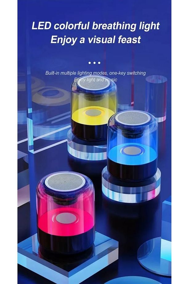 Hoparlörü Bluetooth Hoparlör Kablosuz Speaker Ses Bombası Radyo-usb-tf Giriş - 7