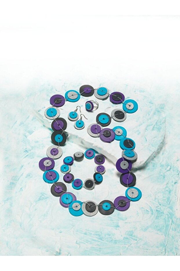 Fimo Effect Polimer Kil 57Gr. Agate Blue - 2