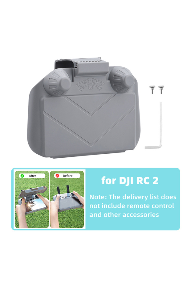 Sun Hood BRDRC RC 2 Sun Hood Joysticks Protector Sunshade for DJI Mini 4 Pro/Air 3/NEO/Flip RC 2 Rem