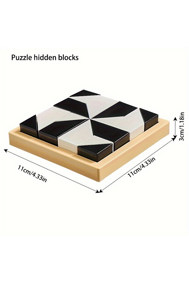 120 Level Hidden Block Puzzle: 3+ Years, ABS Material, Enhances Logic and Spatial Reasoning, Suit... - 3