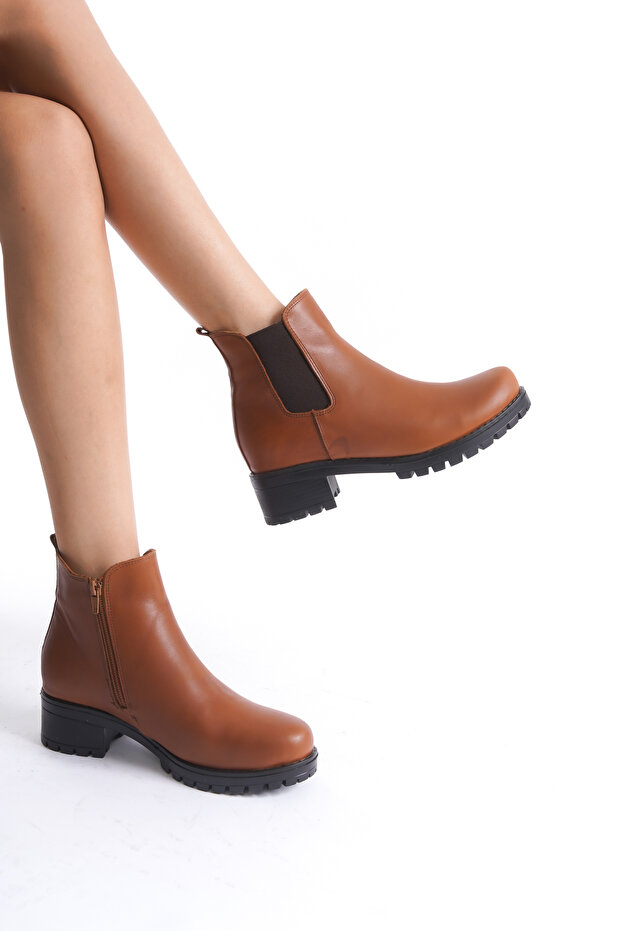 Taba %100 Deri Kadın Bot - 1