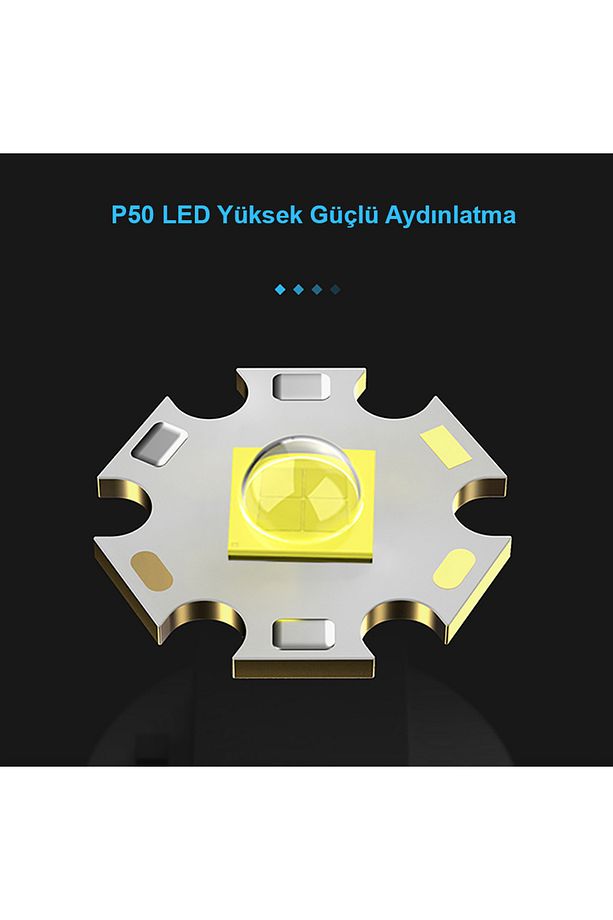 3000 Lümen Güçlü El Feneri Wt-600 - 3