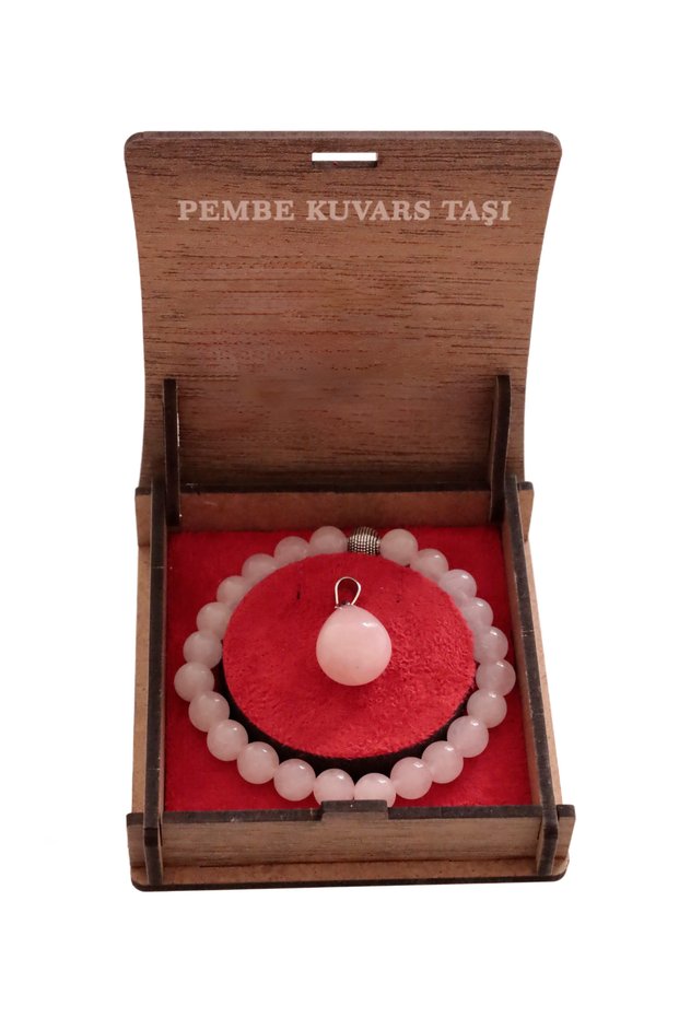 Pink Quartz Bracelet & Necklace Set – Symbol of Love and Positive Energy