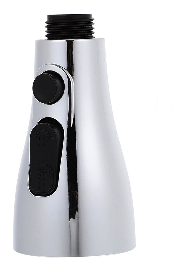 Yt249 Model Star with Chrome Spiral - Industrial and Kitchen Sink Faucet, 3-Function Hand Shower and Socket