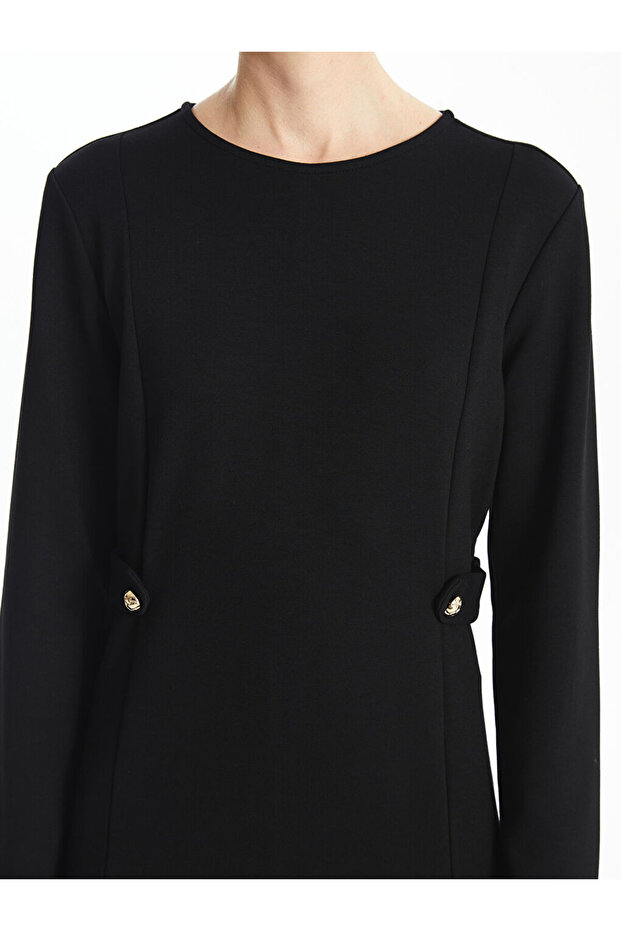 Bisiklet Yaka Kadın Elbise - 3