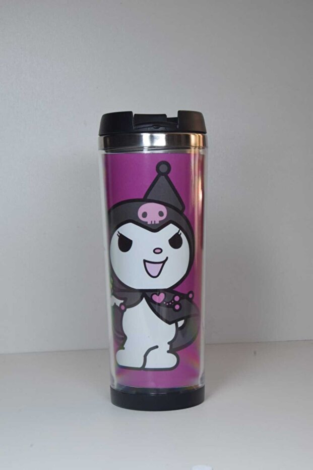 Kuromi Patterned Thermos Cup