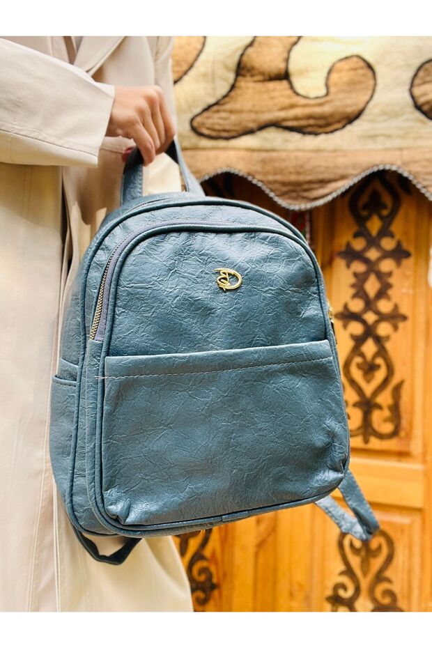 Rucsac din piele artificială moale - 3