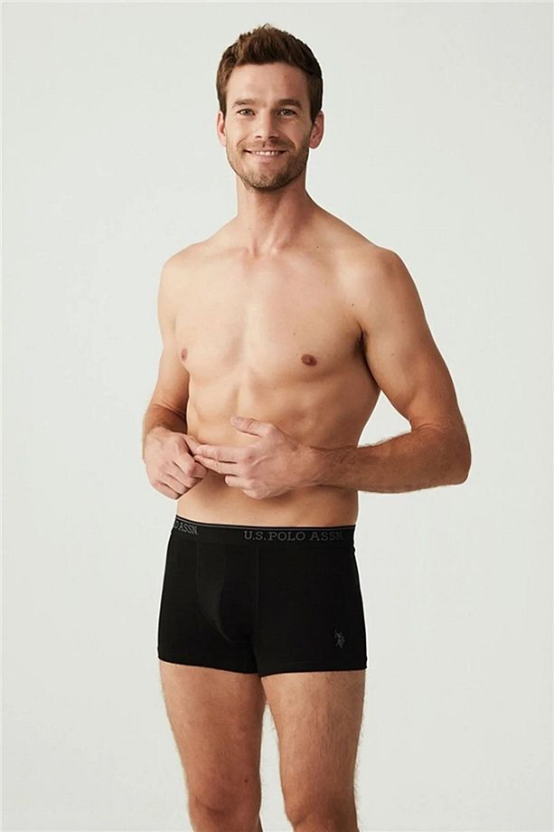 U.S. Polo Assn. Erkek Tek Renk ve Çok Renkten Oluşan Kutulu 3 Lü Boxer 10KM.B.O8.N.NIE0.CL0.D9.E.7. - 4