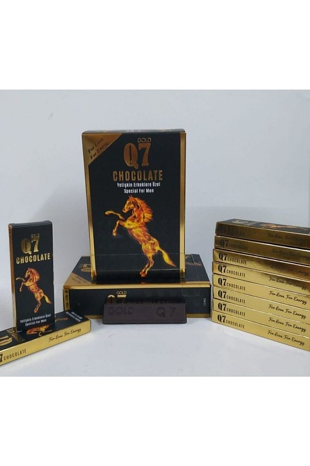 Q7 Gold Chocolate 12'li Paket Çikolata Bitkisel Gıda Takviyesi - 1