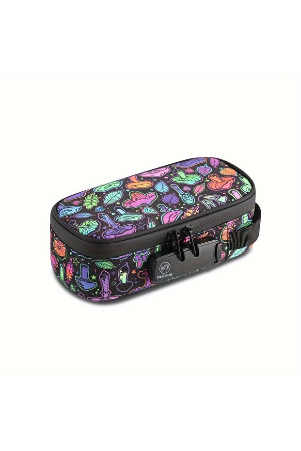 Mushroom FIREDOG Odor Smell Proof Stash Bag Odor Proof Storage Case Container with Combination Lock