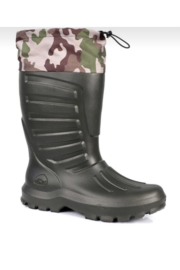 Fisherman Boots Khaki EVA Thermal Sock-Lined
