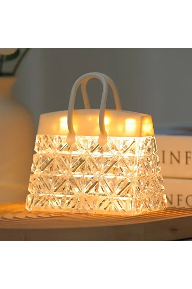 Crystal Tote LED Night Light Battery Powered with 3D Visual Effects, Create a Cozy Atmosphere, Su... - 8