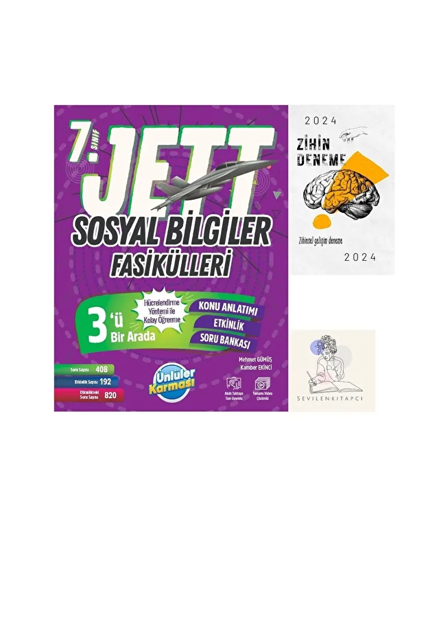 ÜNLÜLER KARMASI 7.SINIF JETT SOSYAL FASİKÜL+ZİHİN DENEME(SEVİLENKİTAPCİ) GÜNCEL MÜFREDAT - 1