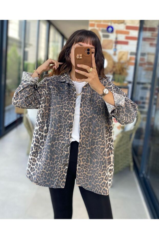 LEOPAR GABARDIN CEKET - 1