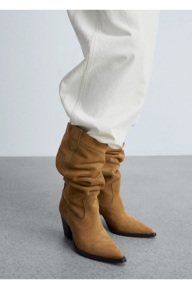 Süet kovboy çizmesi - 4