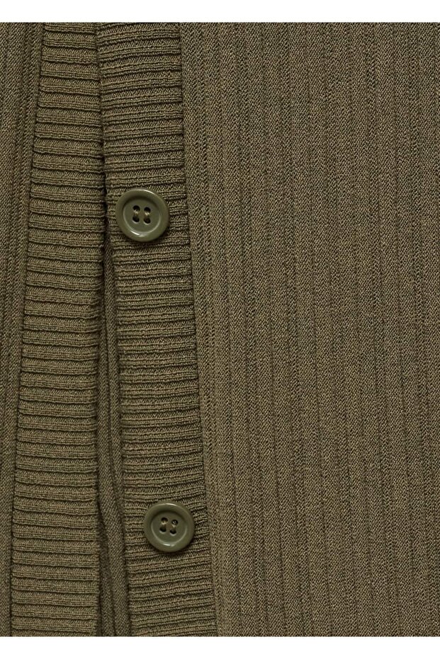 Düğmeli örgü etek - 6