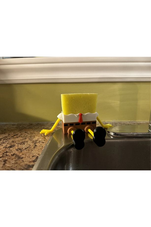 Sünger Bob Bulaşık Süngeri Tutacağı / SpongeBob Figür - 1