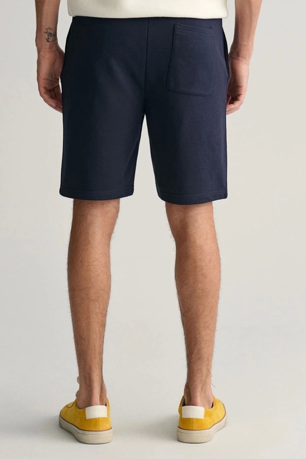 Erkek Lacivert Regular Fit Logolu Şort - 4