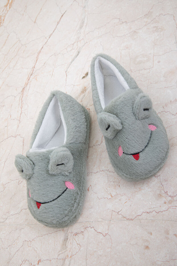 Zelené dámské domácí pantofle - model 19892 - 2