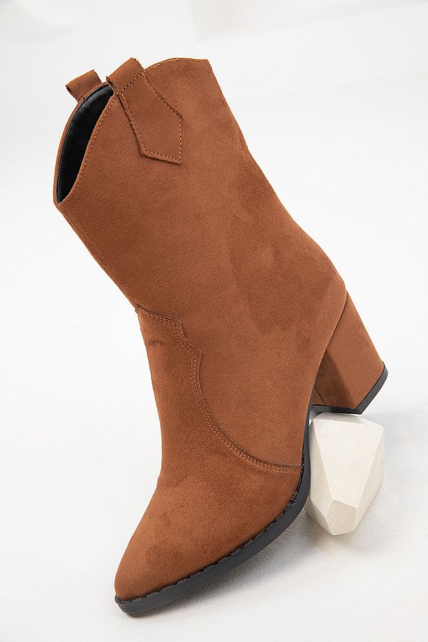 Taba Süet Kadın Bot & Bootie 15615 - 4