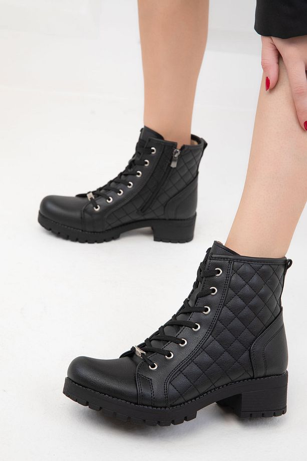 Siyah Kapitone 13786  Bot& Bootie - 5