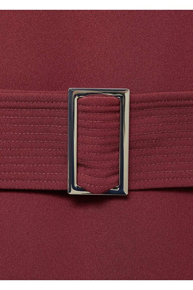 Kemerli kısa elbise - 5