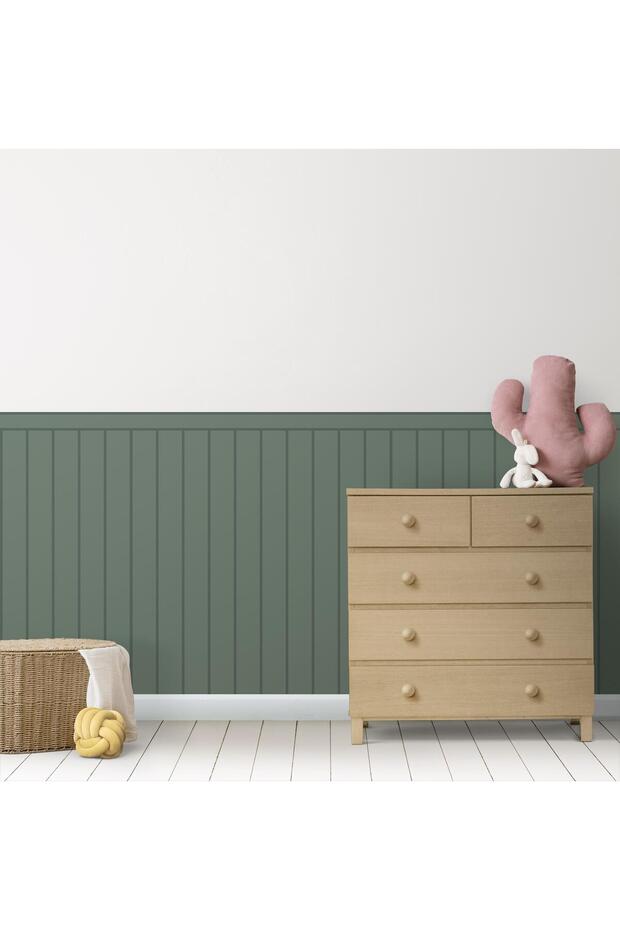 Ahşap Panel Görünümlü Duvar Sticker - 2