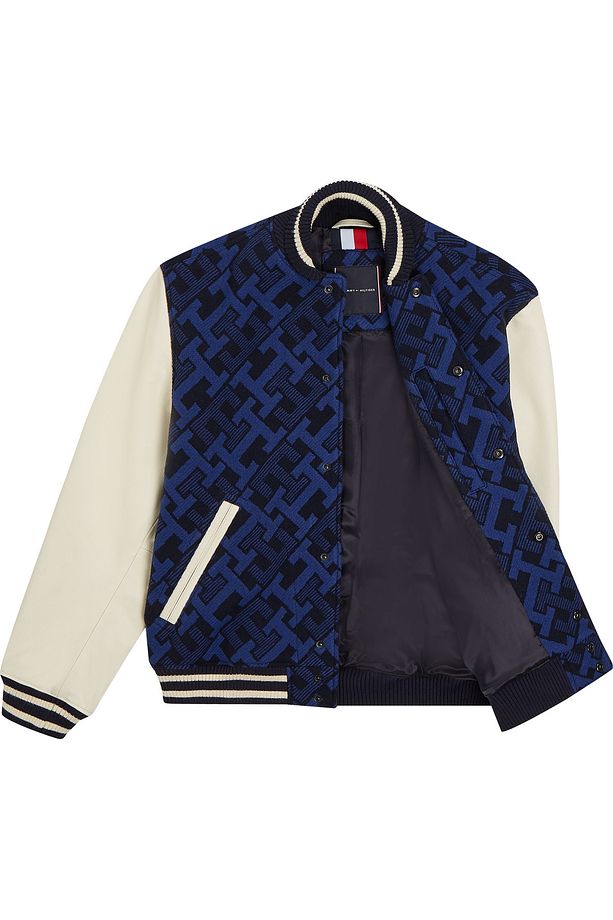 MIX MEDIA MONOGRAM LTHR VARSITY - 3