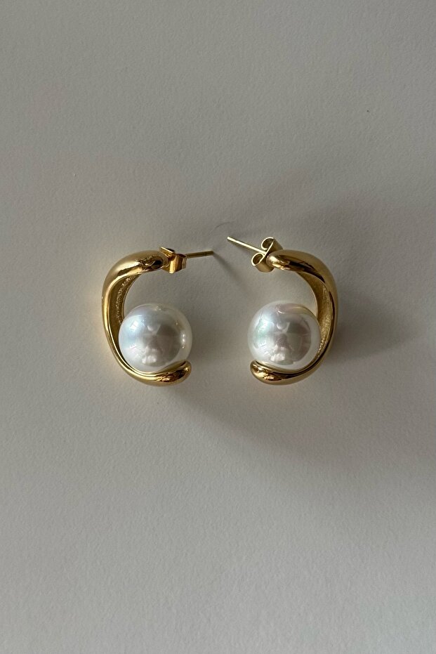 316L Steel Crescent Moon Earrings