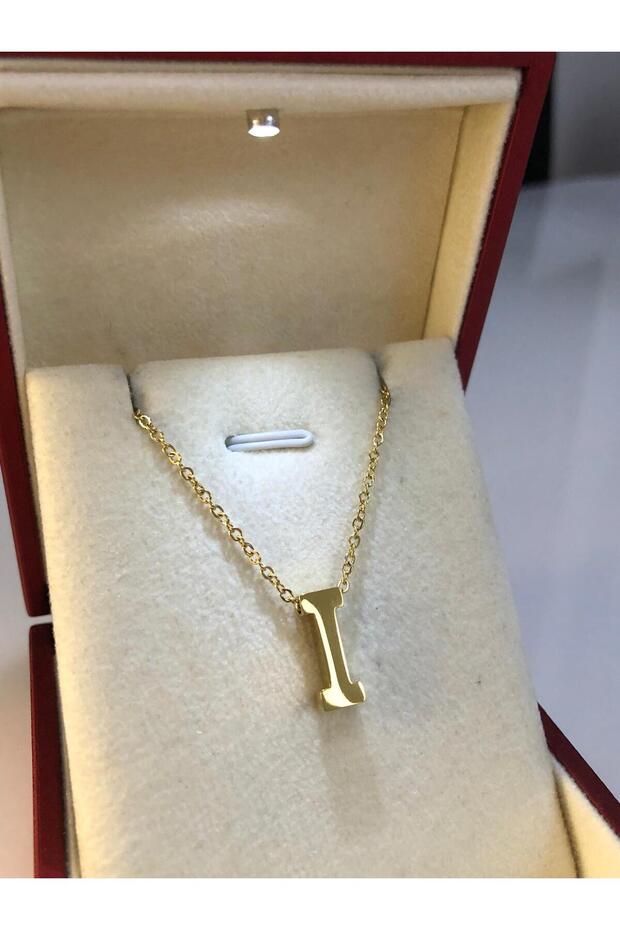 Letter I Three-Dimensional Steel Women's Necklace • in Light Box • for Lover • for Wife • for Mother • for Friend Necklace