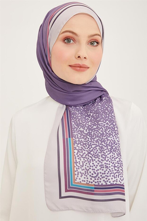 شال لايف 5368-09 نمط مختلط أرجواني