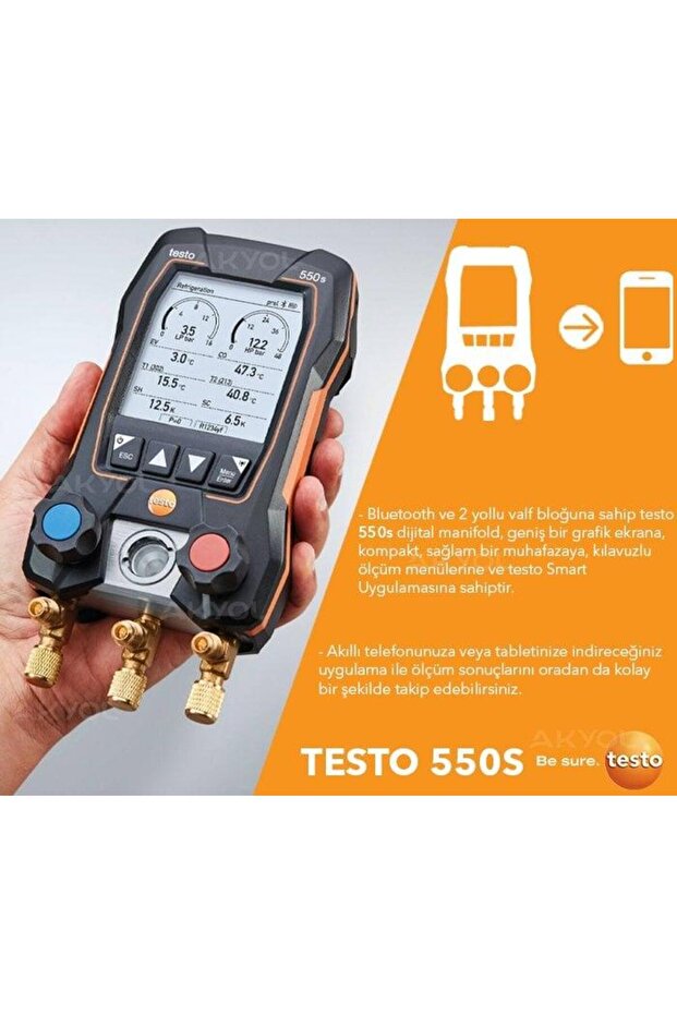 550s Akıllı Dijital Manifold Seti - 3