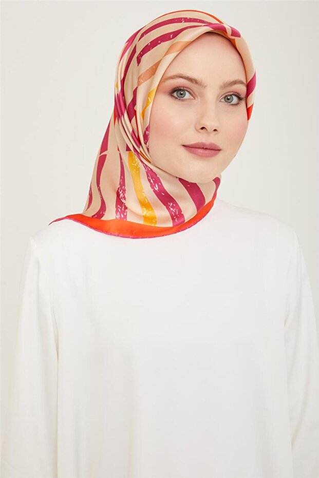 بنقشة مجردة سورة حرير وشاح 24Ya9102 52 50