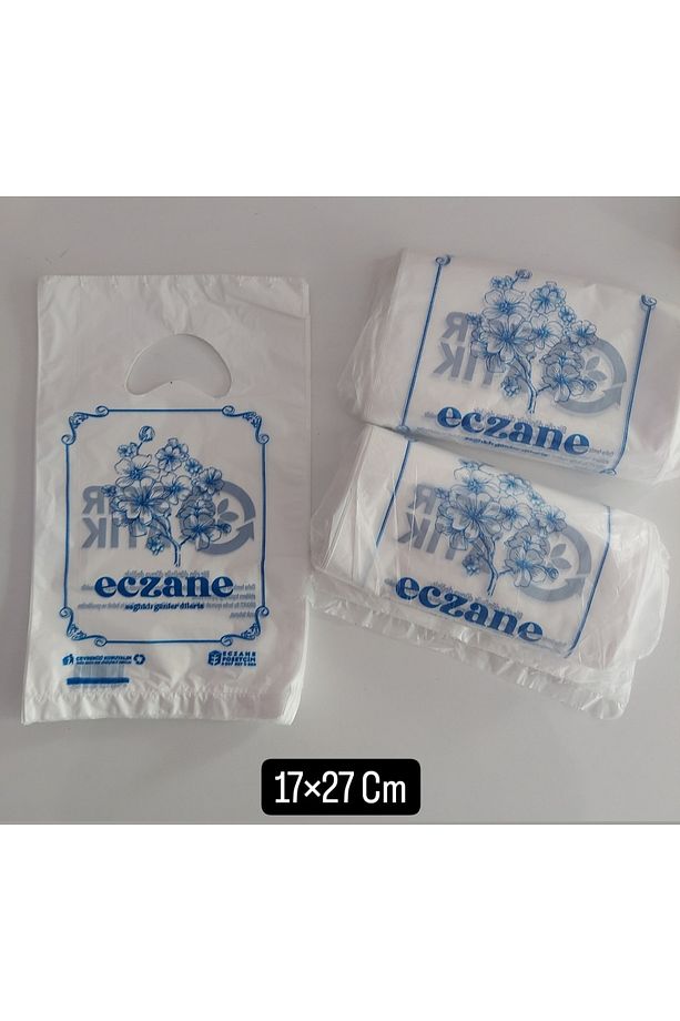 17×27 Cm El Geçme Eczane Poşeti Tablet Boy No:0 - 100'lü Paket - 3