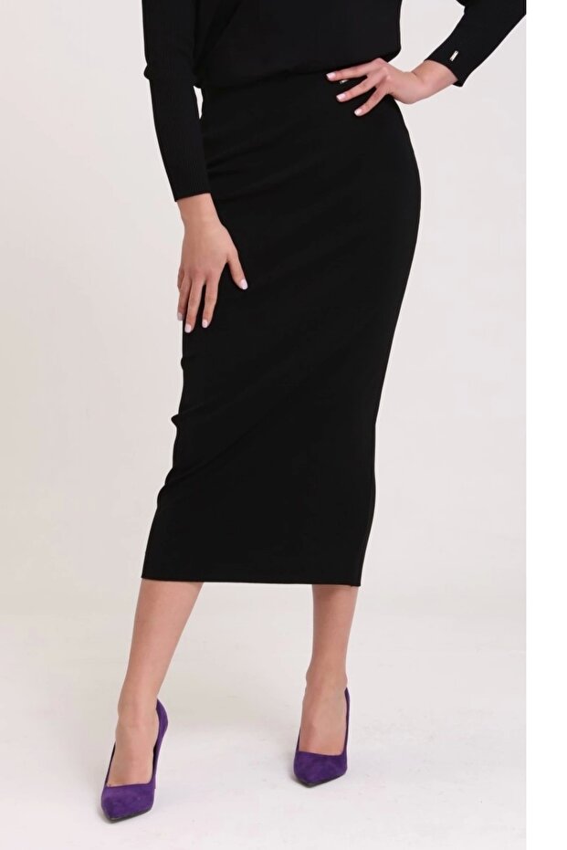 5685 Siyah Triko Etek - 1