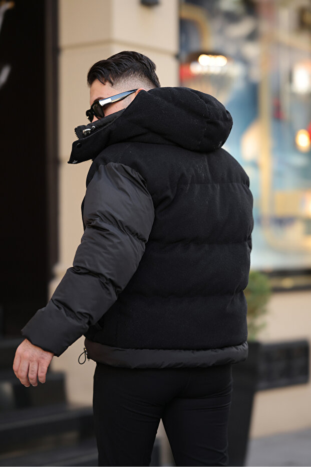 KAPÜŞONLU DOLUMLU KAŞE MONT - 4