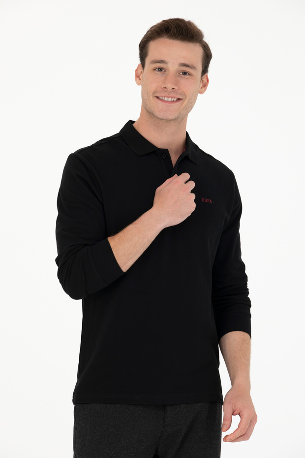 Men's Black Basic Sweatshirt 50276314-Vr046